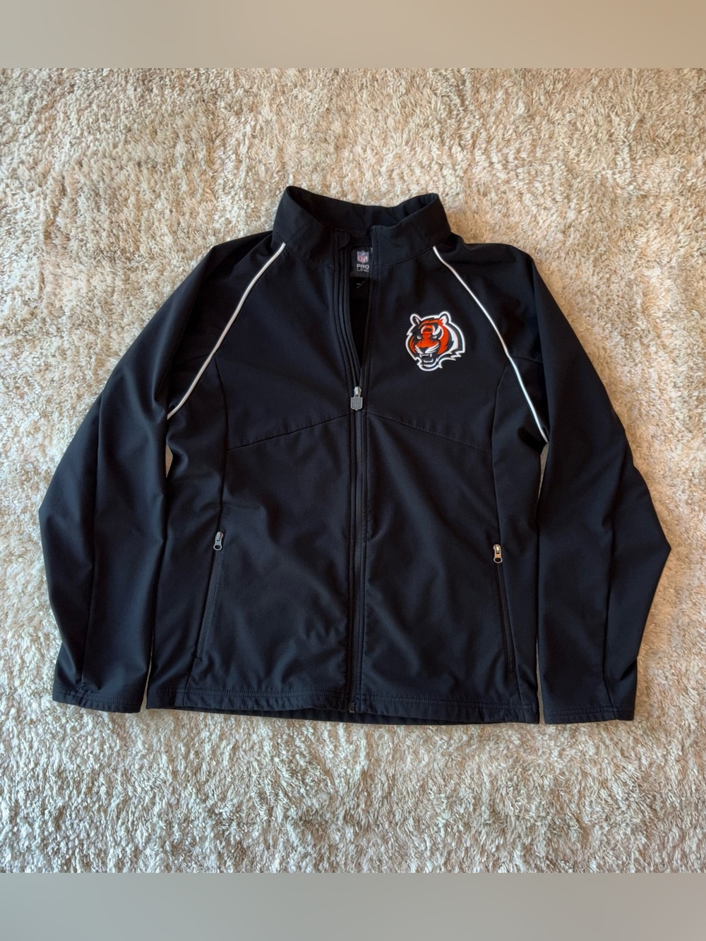 Cincinnati Bengals Retro Tiger Head Zip-up Jacket
